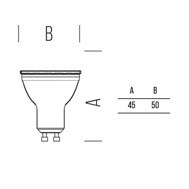 MR16 All-Glass 360lm 4,9W 12V 60° WW DIM